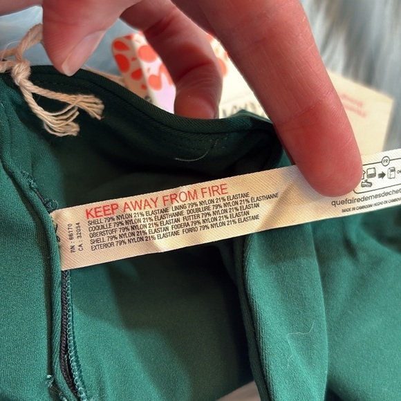 NWT Free People Movement X Hatch Never Better Square Neck Garden Green Bra M - Picture 10 of 10